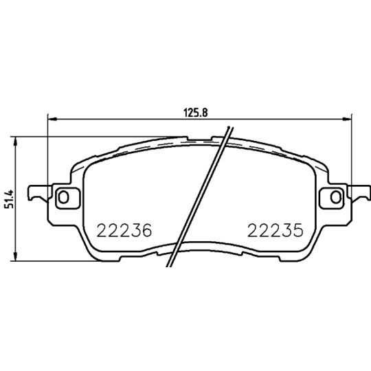 MDB3792 - Brake Pad Set, disc brake 