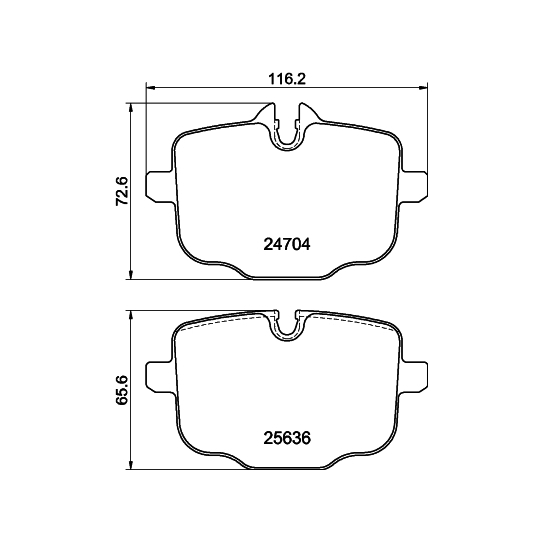 MDB3894 - Brake Pad Set, disc brake 