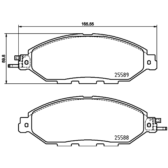 MDB3926 - Brake Pad Set, disc brake 