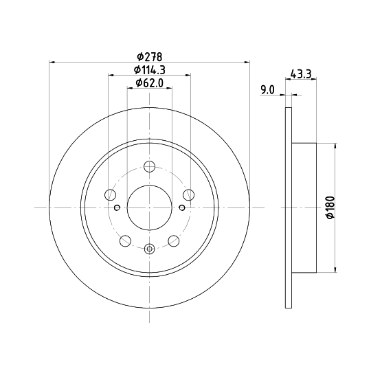 MDC2715 - Brake Disc 