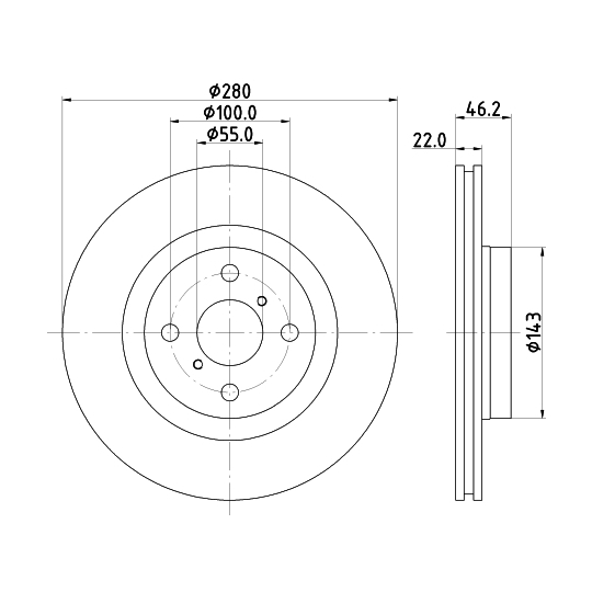 MDC2763 - Brake Disc 