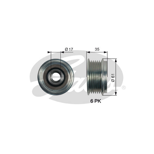 OAP7166 - Alternator Freewheel Clutch 