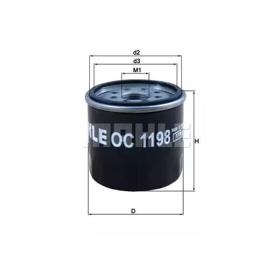 OC 1198 - Oil filter 