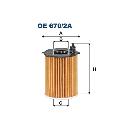 OE 670/2A - Oil filter 