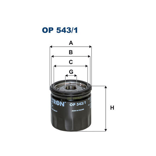 OP 543/1 - Oil filter 