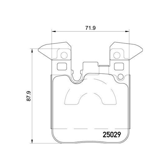 P 06 087 - Brake Pad Set, disc brake 