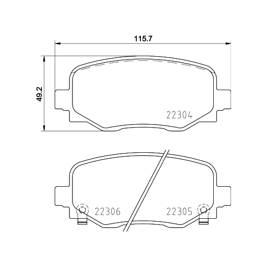 P 23 177 - Brake Pad Set, disc brake 