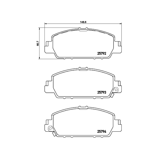 P 28 077 - Brake Pad Set, disc brake 