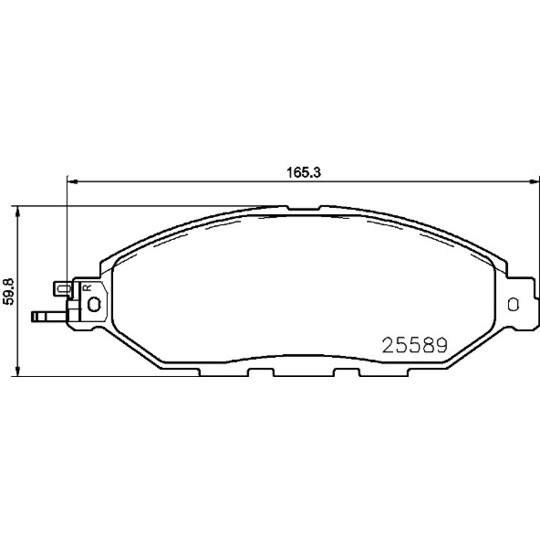 P 56 103 - Brake Pad Set, disc brake 