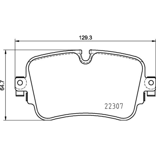 P 85 161 - Brake Pad Set, disc brake 