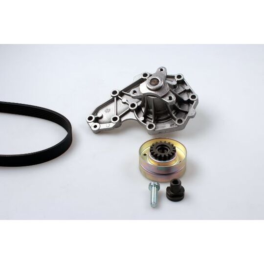 PK00540 - Water Pump + V-Ribbed Belt Set 