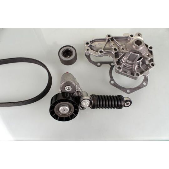 PK00544 - Water Pump + V-Ribbed Belt Set 