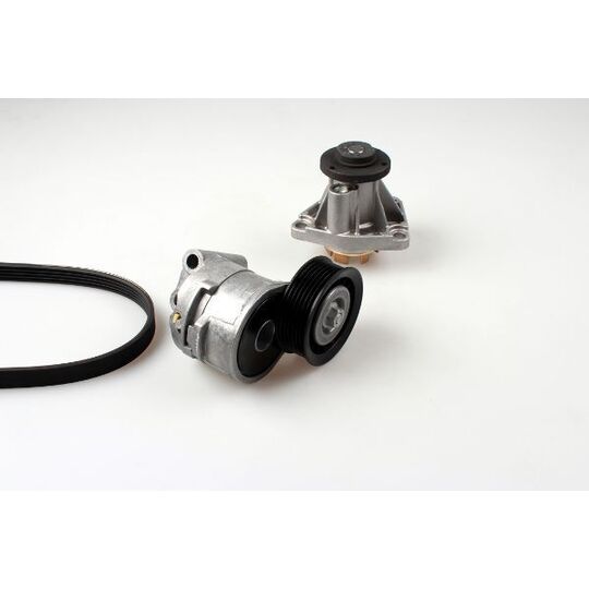 PK03200 - Water Pump + V-Ribbed Belt Set 