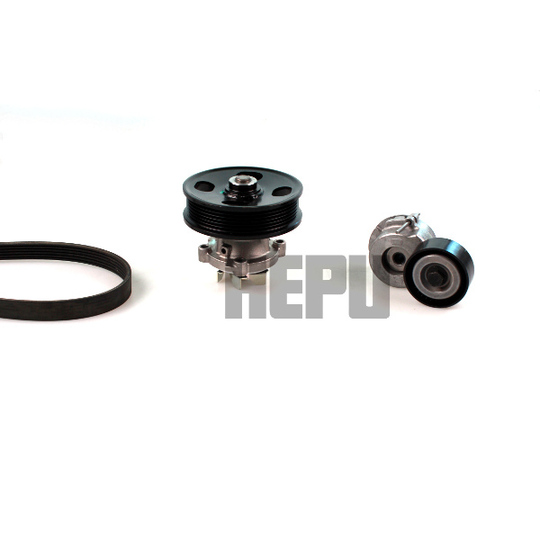 PK03230 - Water Pump + V-Ribbed Belt Set 