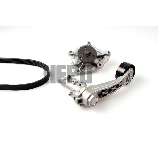 PK04951 - Water Pump + V-Ribbed Belt Set 