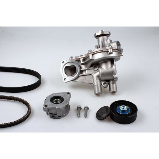 PK05137 - Water Pump + V-Ribbed Belt Set 