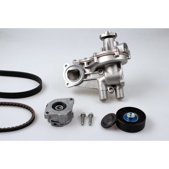 PK05138 - Water Pump + V-Ribbed Belt Set 