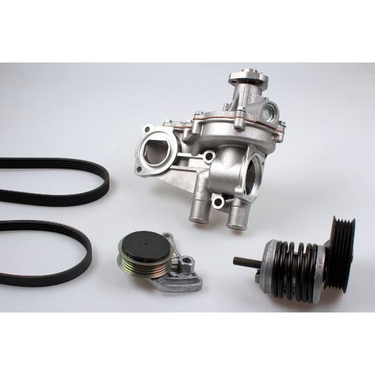 PK05139 - Water Pump + V-Ribbed Belt Set 