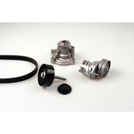 PK05810 - Water Pump + V-Ribbed Belt Set 