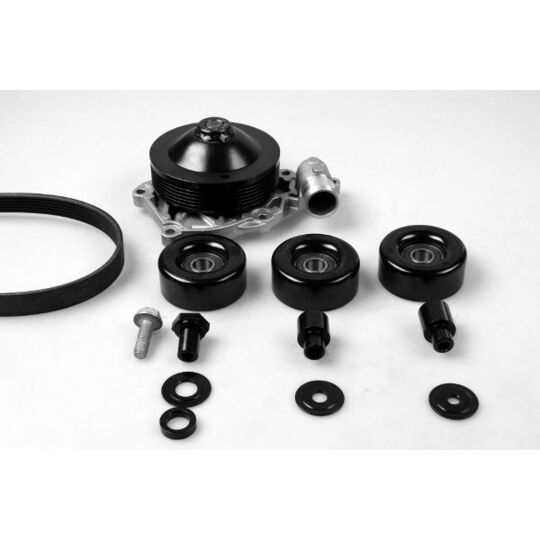PK05960 - Water Pump + V-Ribbed Belt Set 