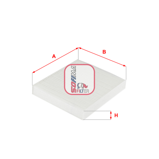 S 3261 C - Filter, interior air 