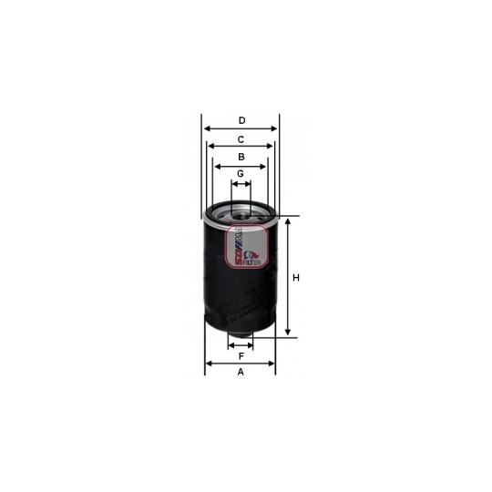 S 3462 R - Oil filter 
