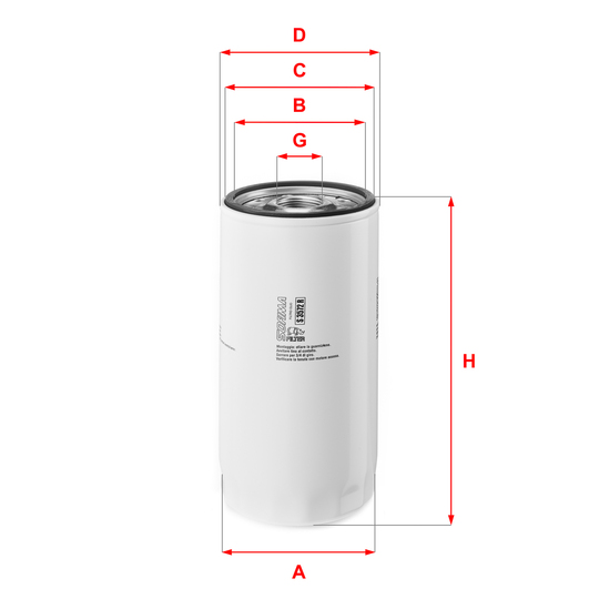 S 3572 R - Oil filter 