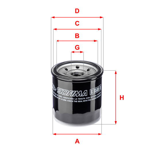 S 3585 R - Oil filter 