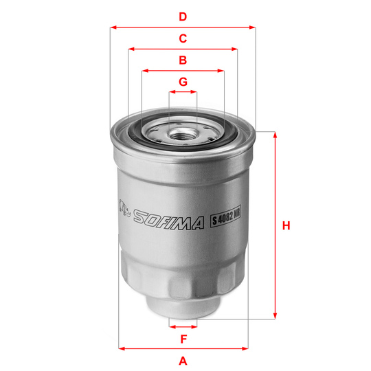 S 4082 NR - Fuel filter 