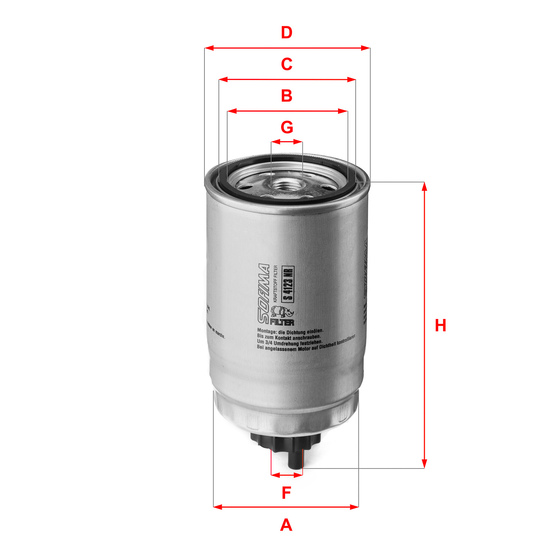 S 4123 NR - Fuel filter 