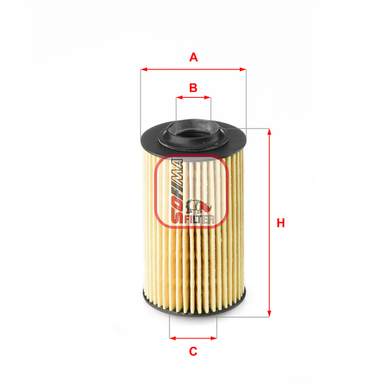 S 5163 PE - Oil filter 