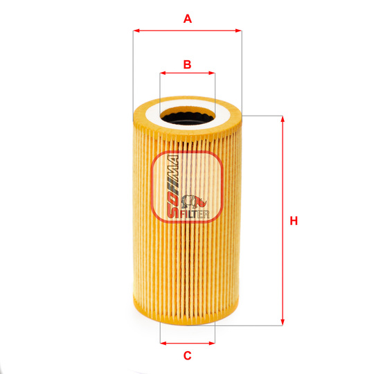 S 5165 PE - Oil filter 