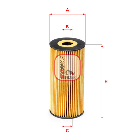 S 5166 PE - Oil filter 