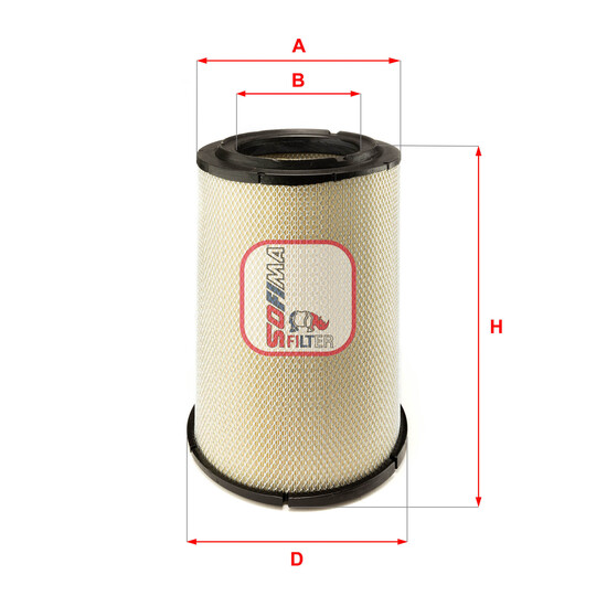 S 7642 A - Air filter 