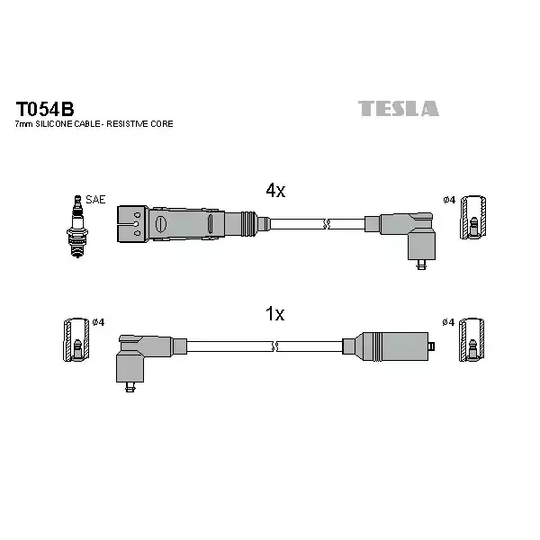 T054B - Ignition Cable Kit 