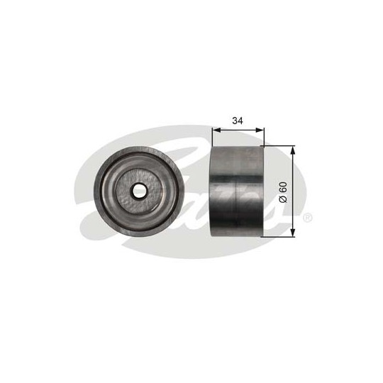 T36480 - Deflection/Guide Pulley, v-ribbed belt 