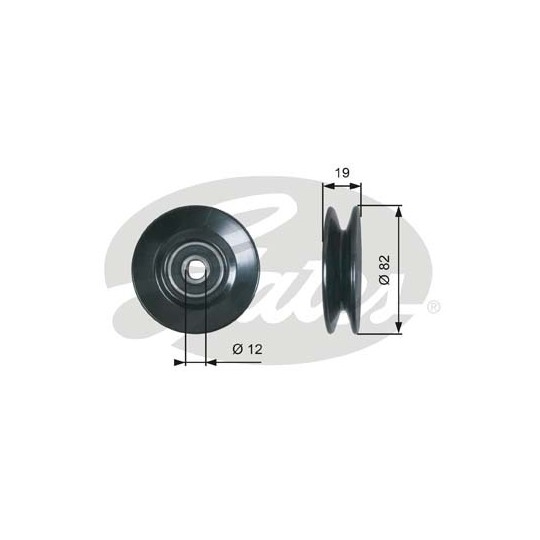 T36606 - Deflection/Guide Pulley, v-belt 