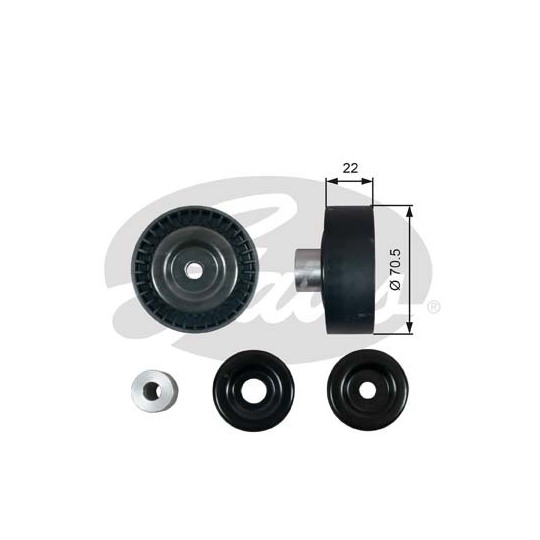 T36611 - Deflection/Guide Pulley, v-ribbed belt 