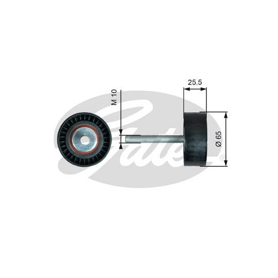 T36772 - Deflection/Guide Pulley, v-ribbed belt 