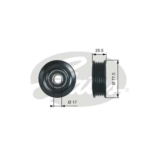 T38478 - Tensioner Pulley, v-ribbed belt 