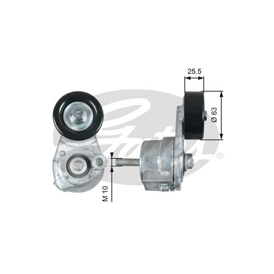 T39160 - Tensioner Pulley, v-ribbed belt 