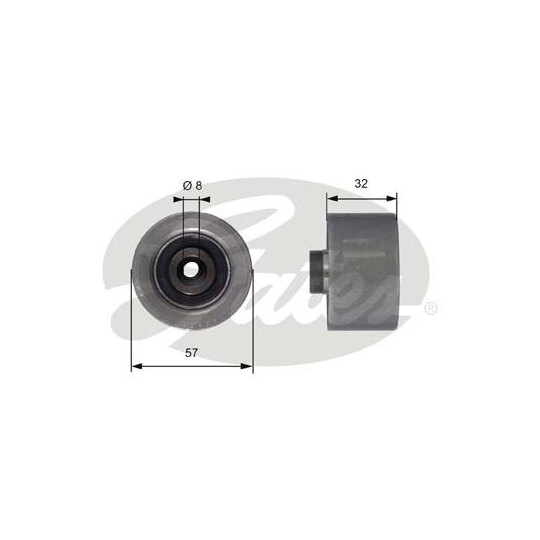 T42066 - Deflection/Guide Pulley, timing belt 