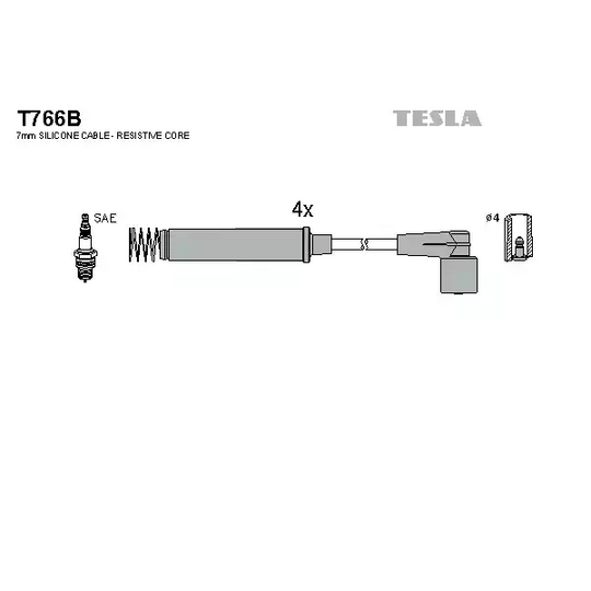 T766B - Süütesüsteemikomplekt 