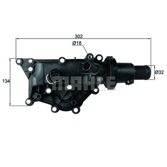TH 60 89 - Thermostat, coolant 