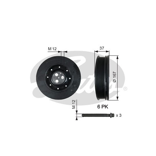 TVD1060A - Belt Pulley, crankshaft 