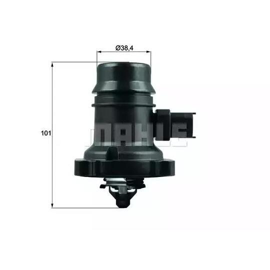 TX 107 90D - Thermostat, coolant 