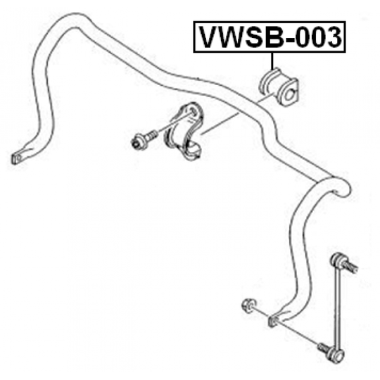 VWSB-003 - Bearing Bush, stabiliser 