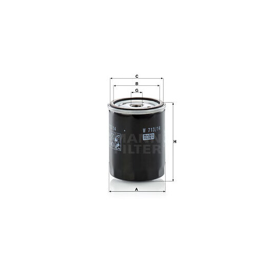 W 713/14 - Oil filter 