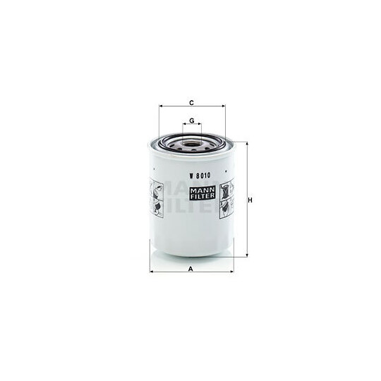 W 8010 - Oil filter 
