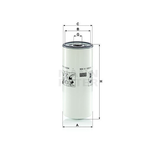 WDK 11 102/24 - Fuel filter 